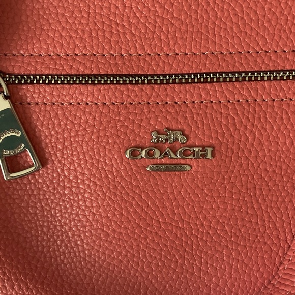 Coach Coral Pebbled Leather Prairie Satchel Bag No B2057-58874 - Picture 2 of 8